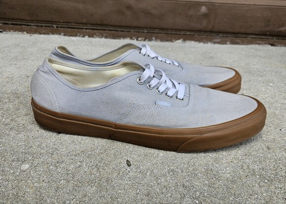 Vans Other - Vans Authentic Mens 13 Beige Athletic Skateboard Canvas 751505 Shoes Sneakers